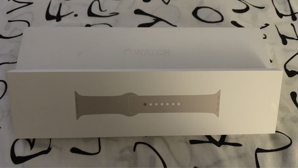Bracelete apple watch starlight selada