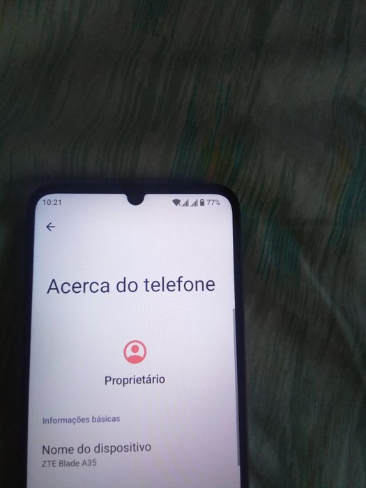 ZTE Blade a 35 como na fotos