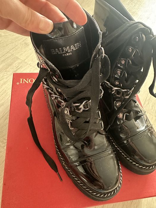 Лаковые ботинки Balmain