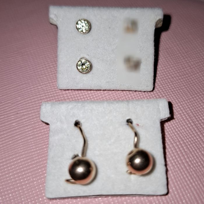 Сережки золоті 585 пусети на закрутках