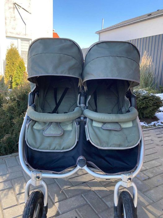 Коляска для двійні Bumbleride Indie Twin/Dawn Grey