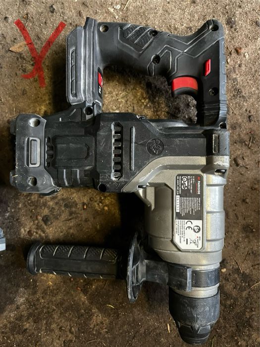 Parkside 2 x mlotowiertarka, 3 baterie, szlifierka. Sprawne i uszkodzo