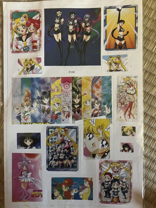 Naklejki Sailor Moon z lat 90 tych