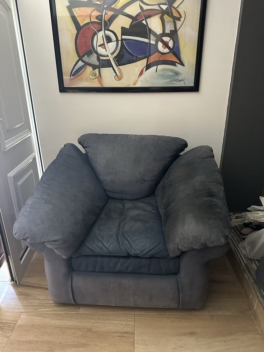 Conjunto de sofás confortaveis