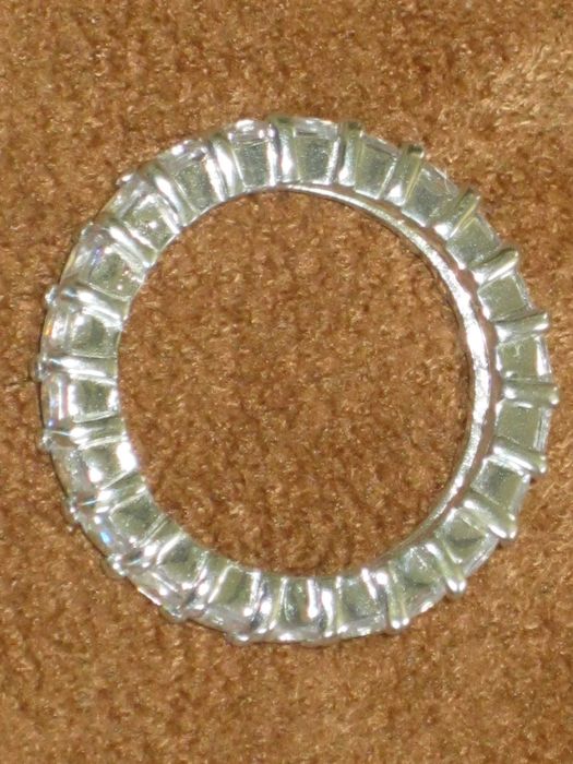 Aliança Prata Maciça de Lei 925`/.. C/Contraste