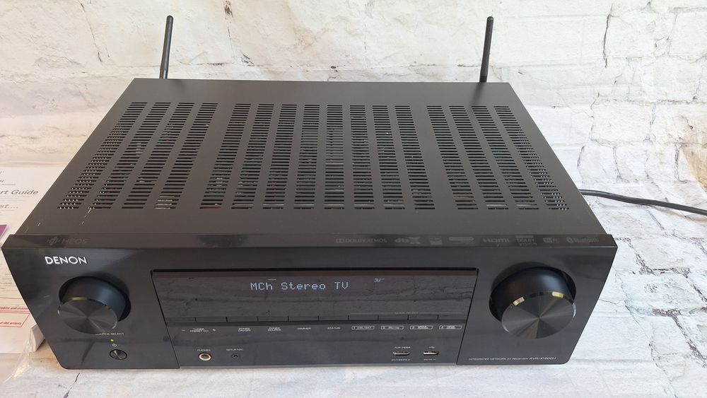 7.2 Denon AVR-X1600 Wi-Fi BT Heos 4K60p eARC DSD Spotify Atmos Vision