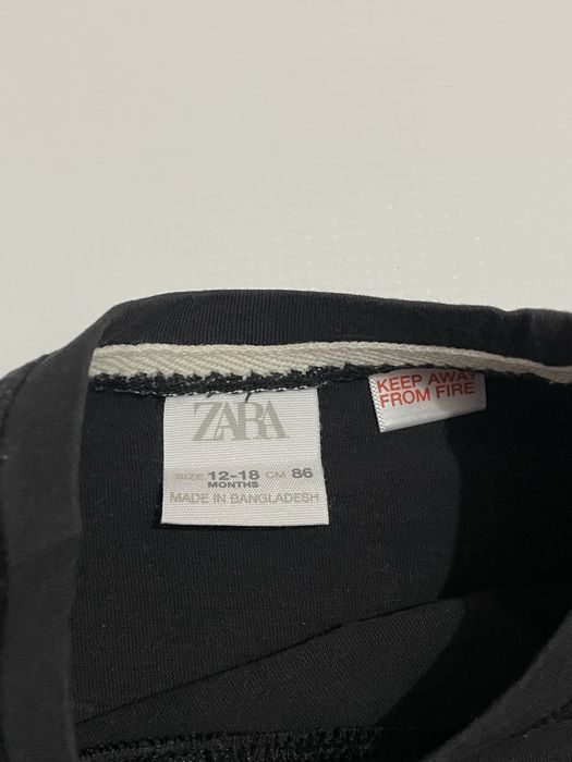 Czarna bluzka ZARA r. 86 — stan dobry