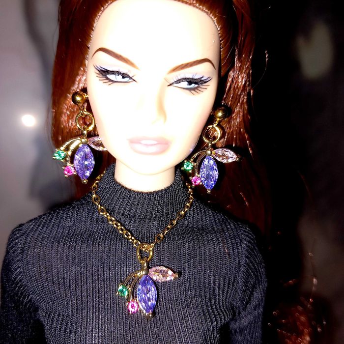 Komplet biżuterii dla lalek Barbie, Integrity Toys, bjd, Mizi