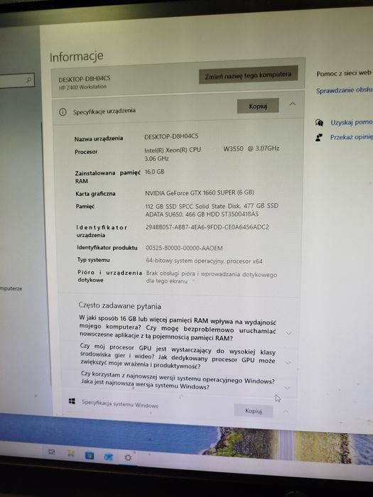 Zestaw komputerowy HP pod gry