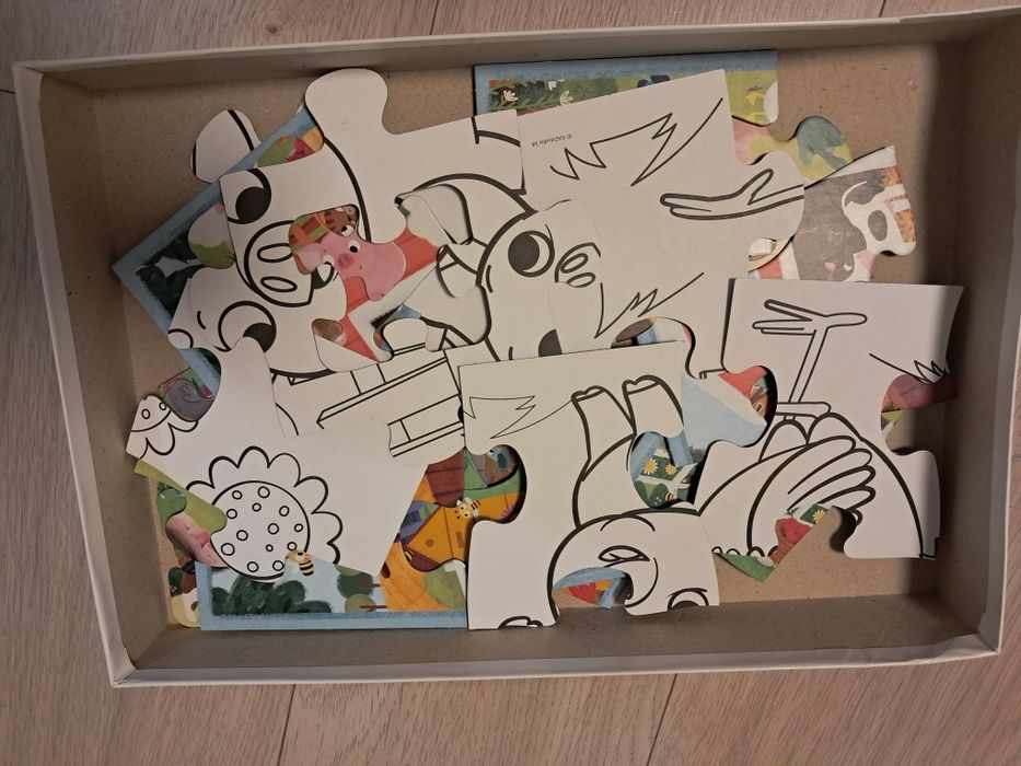 Пазли-розмальовка Trefl BABY MAXI: Ферма 10+10 шт