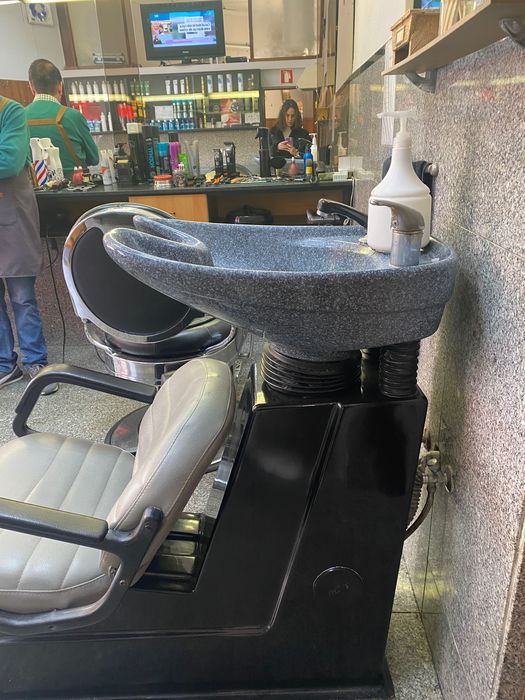 Rampa/cadeira de lavagem de barbeiro
