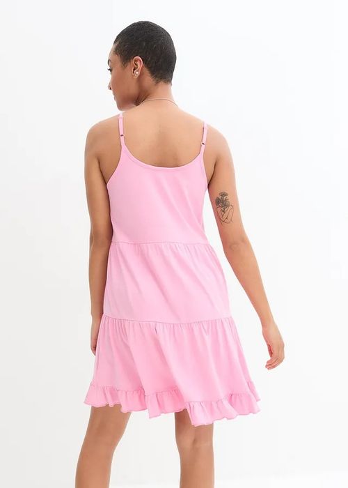 B.P.C długi top na cienkie ramiączka różowy ^52/54