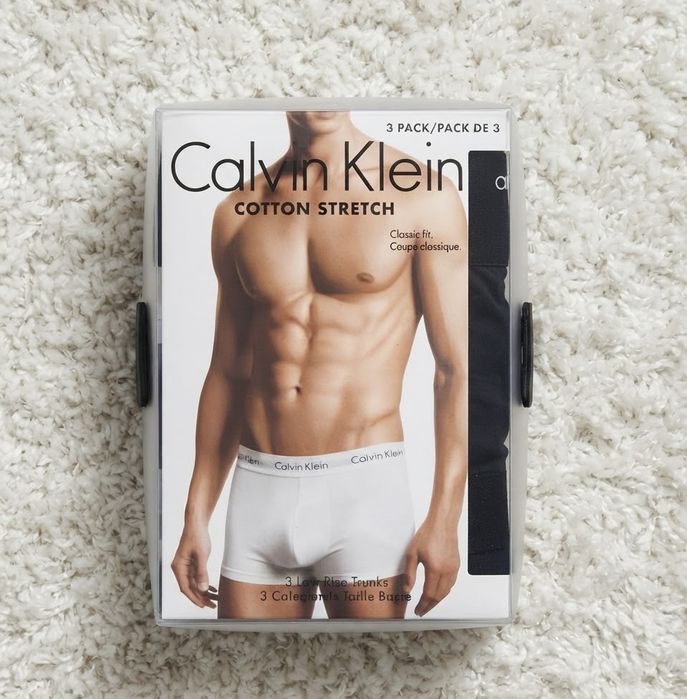 Набор мужских трусов-шорт Calvin Klein Cotton Stretch