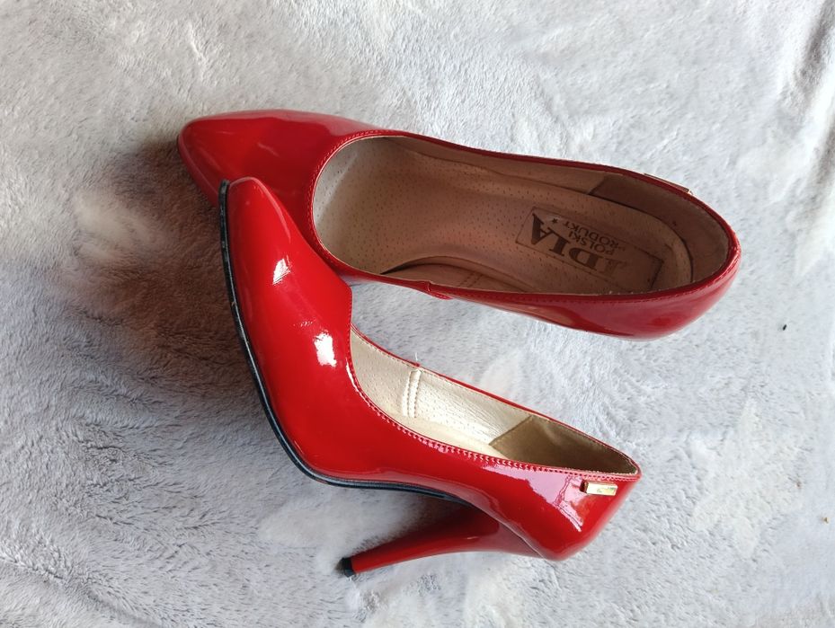 Buty szpilki czerwone rozmiar 36