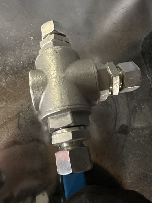 Zawór kulowy nierdzewny 3 drogowy 3/4 cala DN20