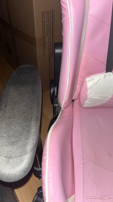 Cadeira Gaming Matrics Rosa/Branco/Preto