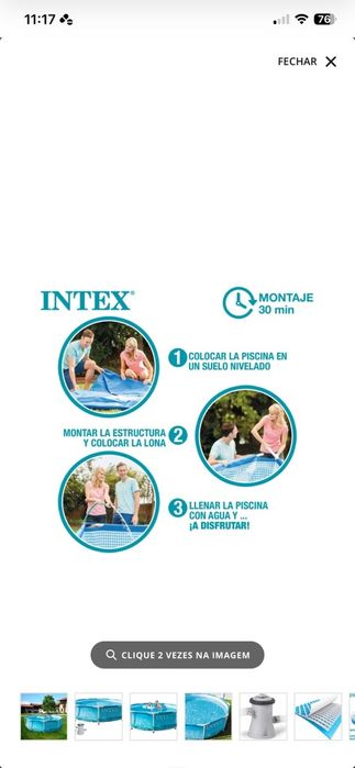 Vendo piscina com pouco uso