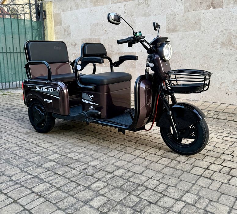 Електроскутер трицикл Corso SIG L, літієва батарея, гарантія рік
