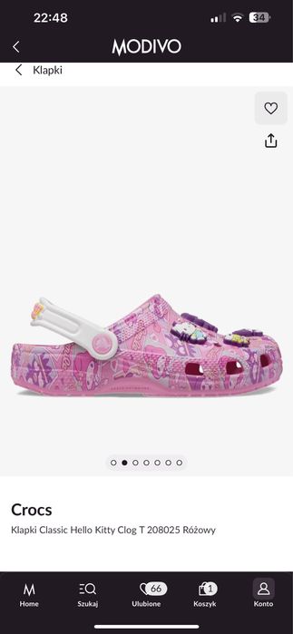 Buciki sandały Crocs 22/23 Hello Kitty