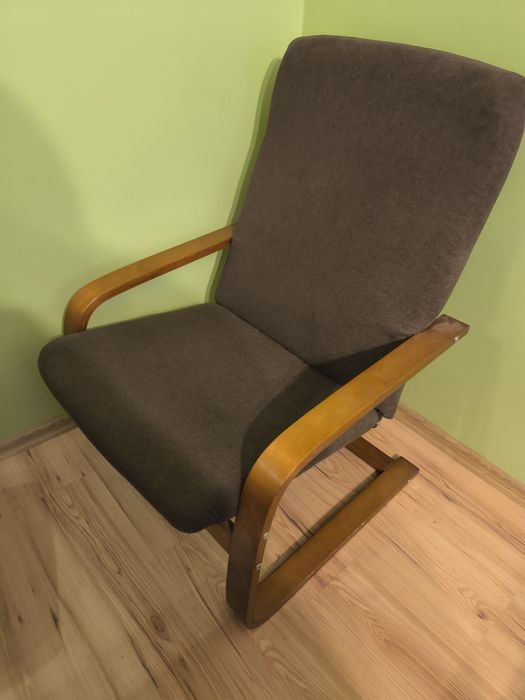 Dwa fotele brązowe