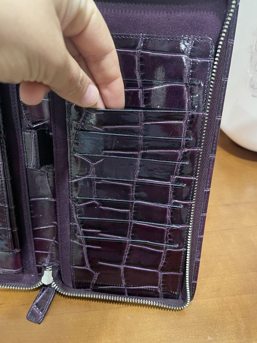 Кожаный кошелек  клатч Marks Spencer