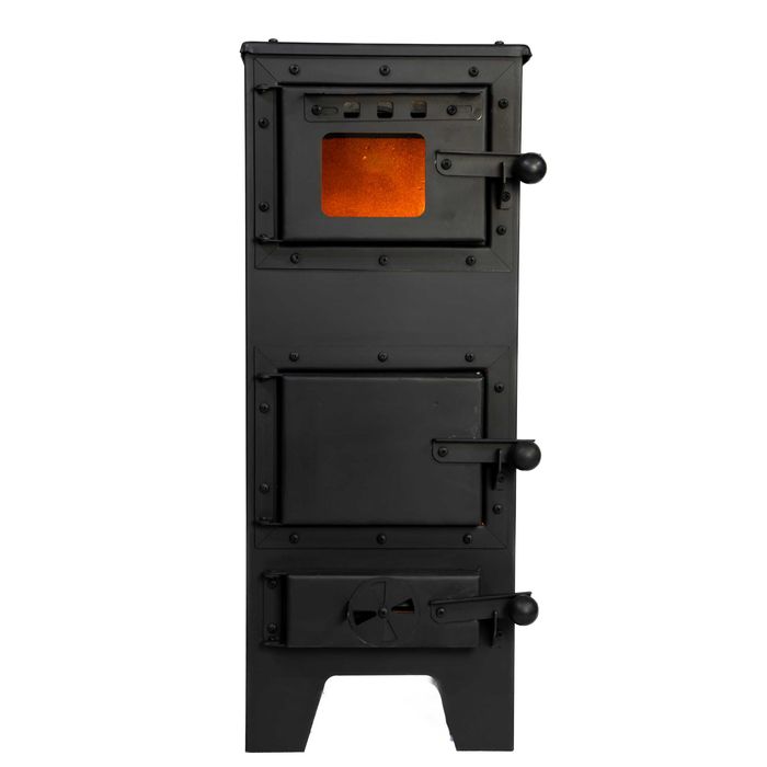 PIEC szamotowy z szybą koza kominek stalowy POLSKI EKOPROJEKT 2022