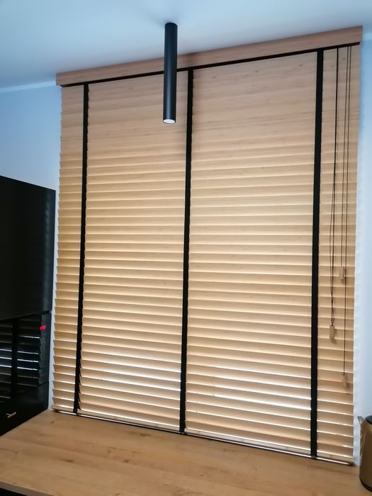 Żaluzje drewniane bambusowe ceny producenta kobylka