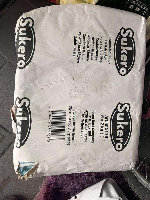 24 kg de açucar branco refinado