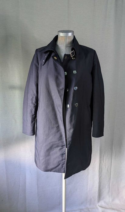 Zara Woman Sobretudo Preto Casaco M