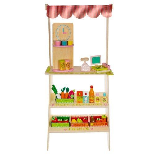 sklep market Stragan drewniany z akcesoriami Kruzzel 24888