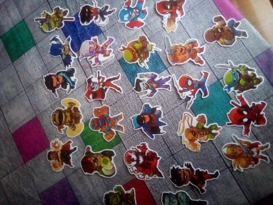 super heroes stickers