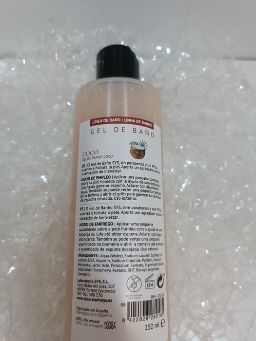 Gel de Banho SyS Coco 250 ml