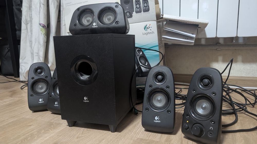 Колонки 5.1 Logitech z506. Акустика для комп'ютера, домашній кінотеатр