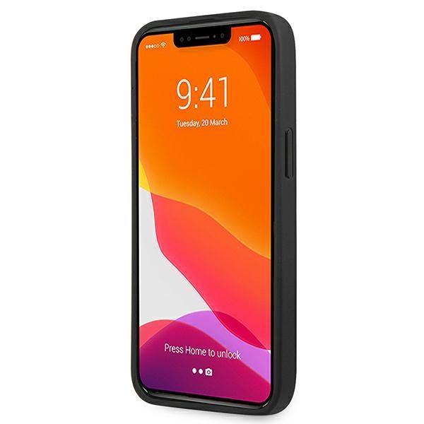 Guess GUHCP13LSA4GSBK iPhone 13 Pro/13 6,1 czarny/black hardcase Saffiano 4G Metal Logo