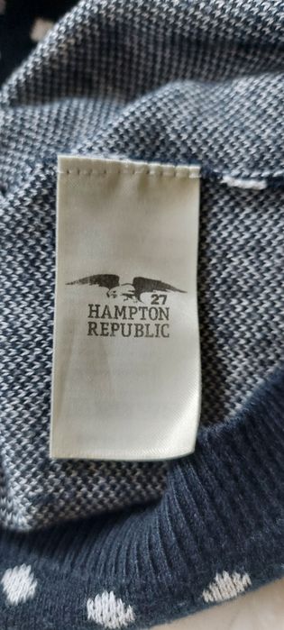 Klasyczny Granatowy Sweter Hampton Republic | Kropki | M