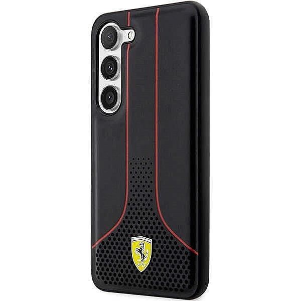 Etui Ferrari Perforated 296 P na Samsung Galaxy S23+ - czarne
