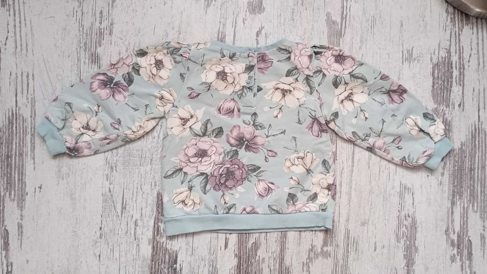 Bluza dziewczęca w kwiaty, rozmiar 86, Newbie