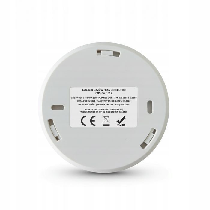 Detektor Czujnik Gazów Wybuchowych Metan Gaz Ziemny Alarm Usb-C Aku