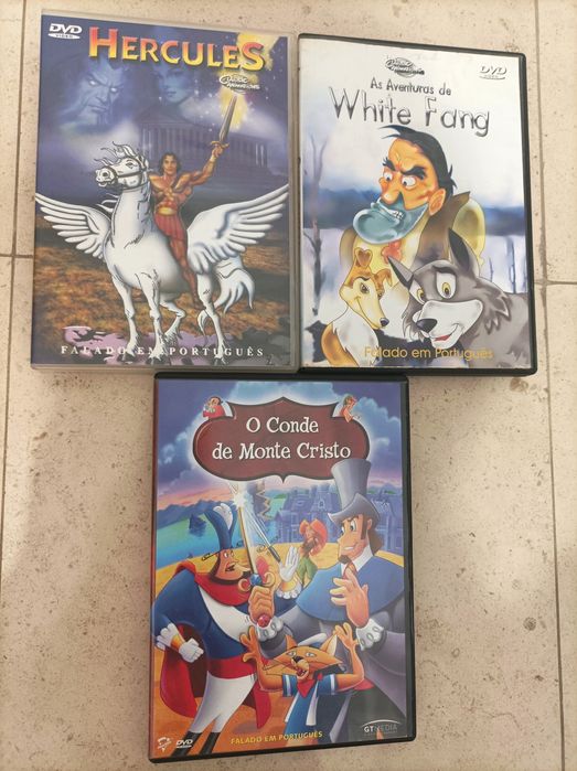 Lote de 5 DVDs de Animação (Hércules, Simpsons)