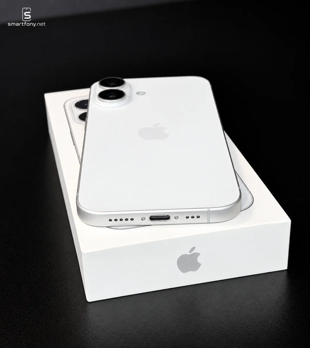 iPhone 16 128 GB White | Open Box | Gwarancja Apple | 0 cykli | SIM+eSIM
