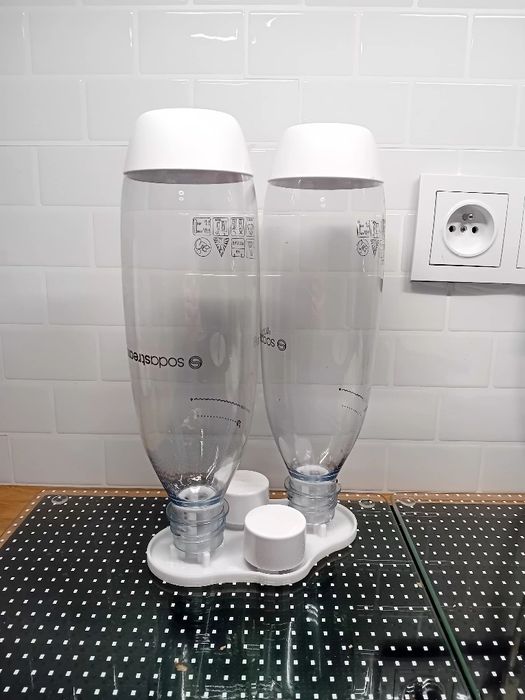 Stojak na dwie butelki soda stream