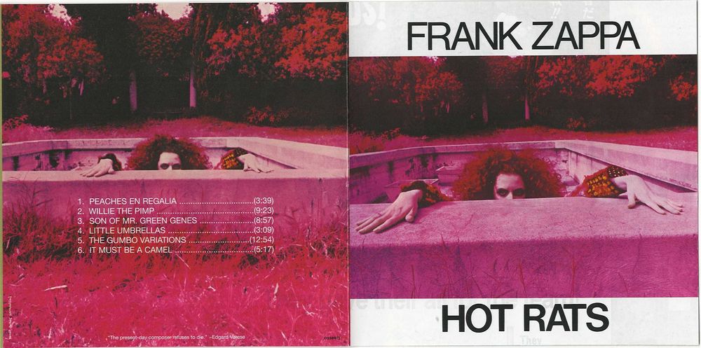 FRANK ZAPPA – Hot Rats  (nowa po wyjęciu z folii)
