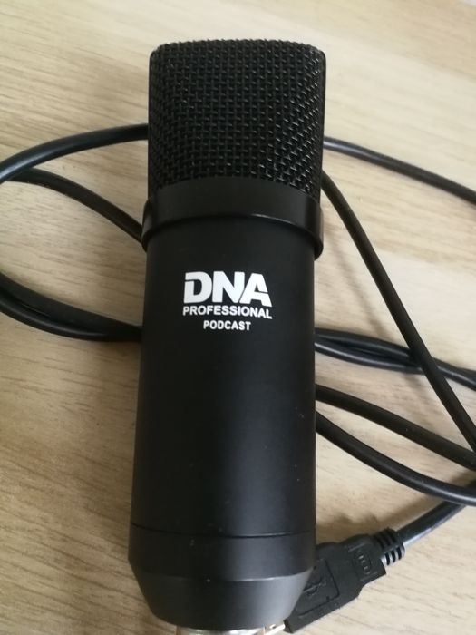 Mikrofon pojemnościowy USB DNA Professional Podcast + kabel