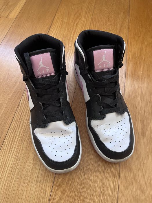 Air Jordan 1 Mid 'White Light Arctic Pink' GS