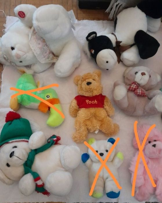 Peluches variados peq/med