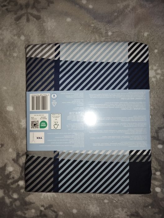 Nowy komplet pościeli dwustronnej 220 x 200 krata