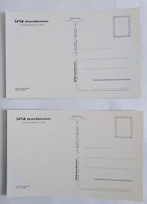 Postais Açores- Ilhas S.Miguel e Faial