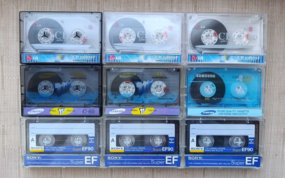 Аудиокассеты Sony,TDK,Philips,Denon,Goldstar,RONEeS.Запись на кассету.