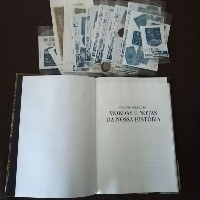 Coleção "Grande coleção de moedas e notas da nossa história", do JN