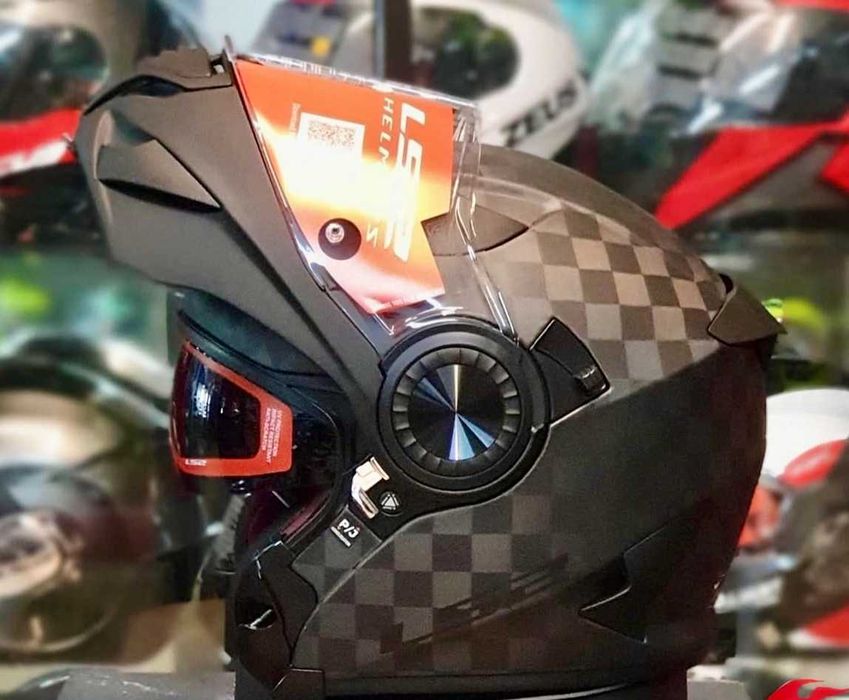 Capacete NOVO modular LS2 Carbono Total (40% Desconto) Tamanho S